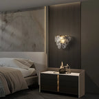 Luxury Glass Wall Lamp in French Style, Living Room, Bedroom