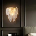 Luxury Glass Wall Lamp in French Style, Living Room, Bedroom