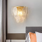 Luxury Glass Wall Lamp in French Style, Living Room, Bedroom