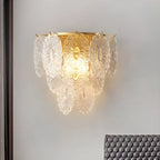 Luxury Glass Wall Lamp in French Style, Living Room, Bedroom