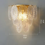 Luxury Glass Wall Lamp in French Style, Living Room, Bedroom