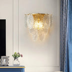 Luxury Glass Wall Lamp in French Style, Living Room, Bedroom