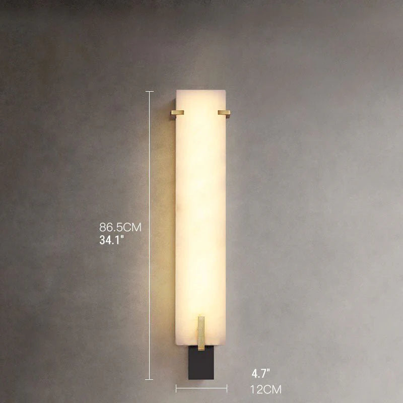 Luxury Marble Wall Lamp in Antique Style for Living Room, Bedroom