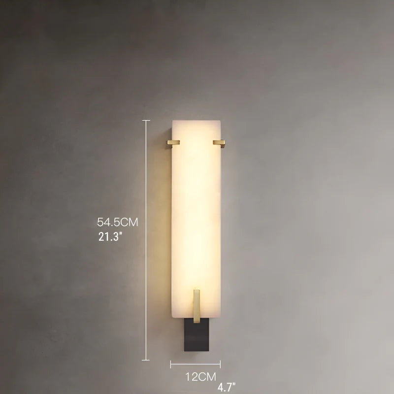 Luxury Marble Wall Lamp in Antique Style for Living Room, Bedroom