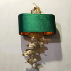 Luxury Wall Lamp in Retro Gingko Leaves Style, Living Room, Bedroom