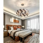 Munchenwiler | Modern Gold/Chrome Crystal Chandelier for Bedroom