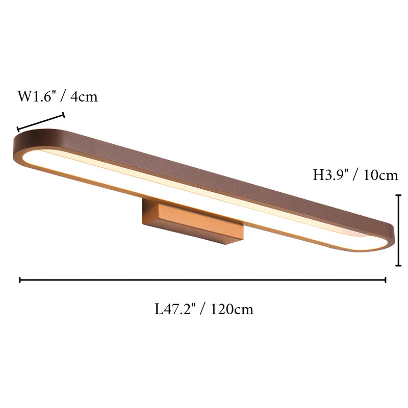Mazarron | Modern Brown LED Wall Light