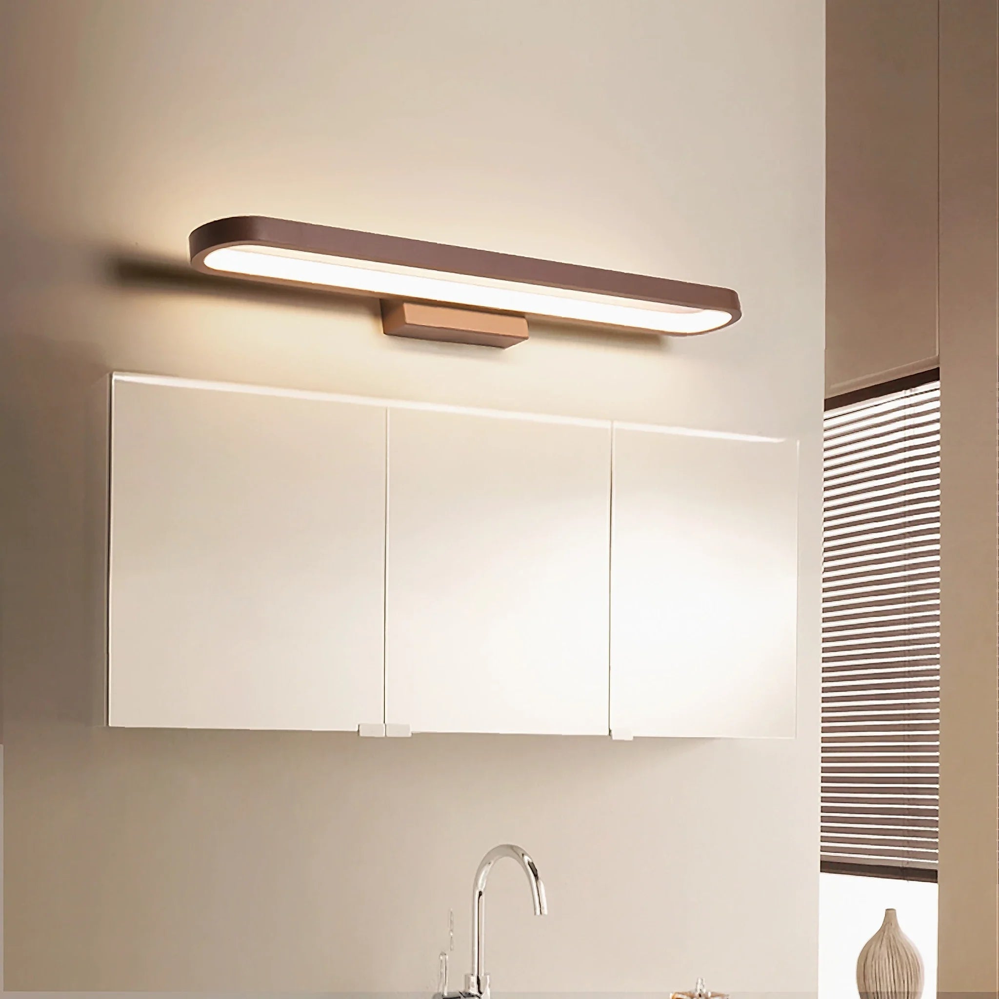Mazarron | Modern Brown LED Wall Light