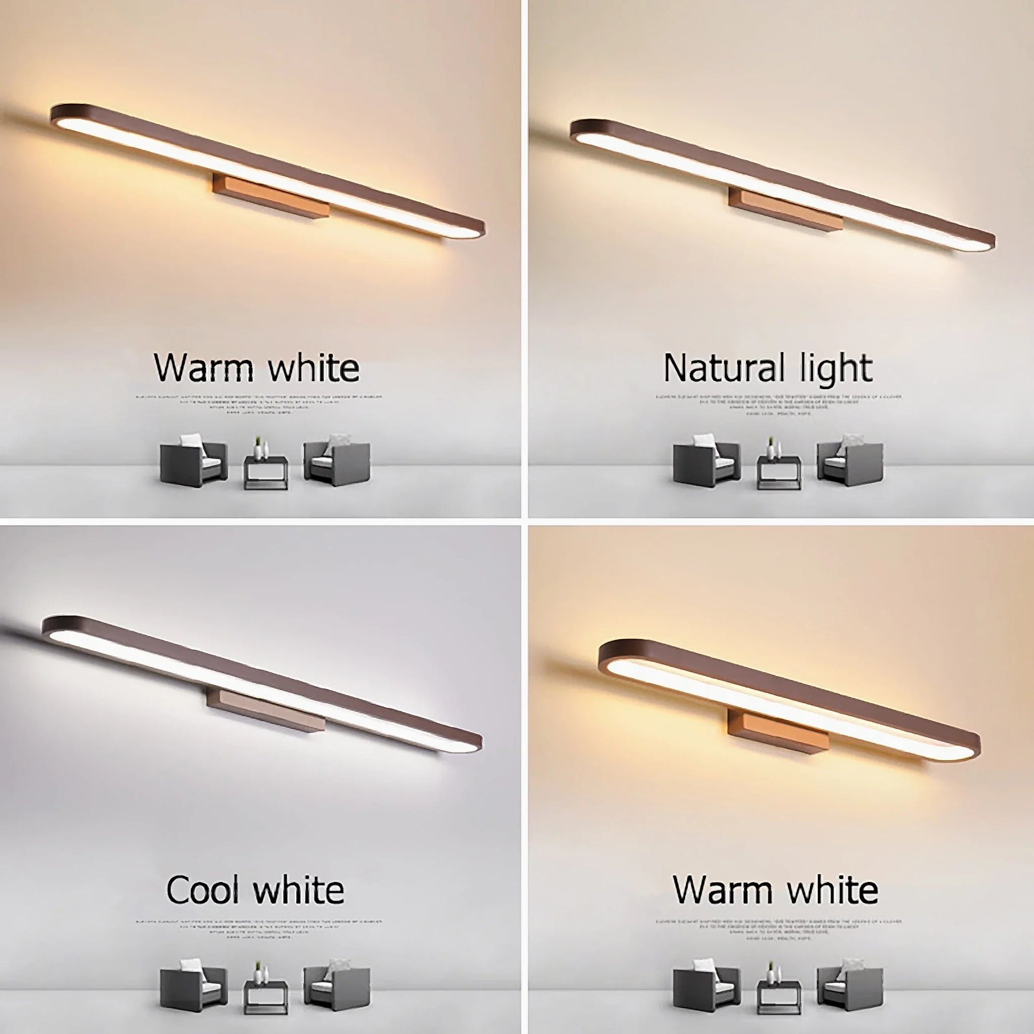 Mazarron | Modern Brown LED Wall Light