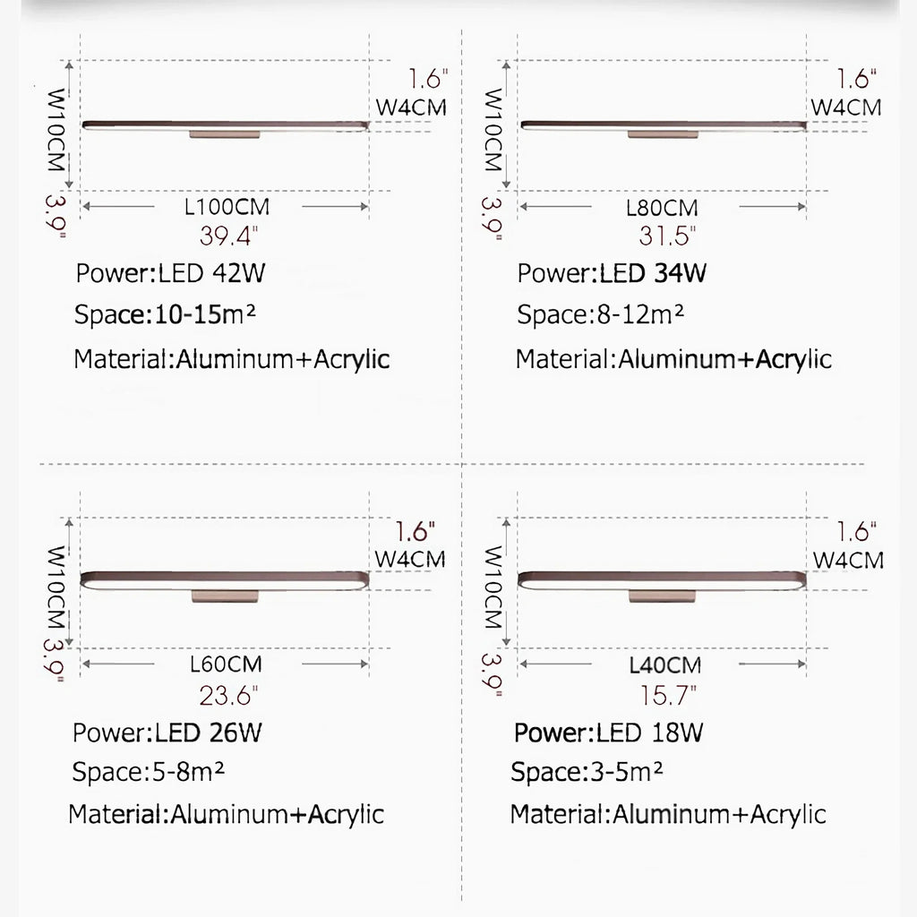 Mazarron | Modern Brown LED Wall Light