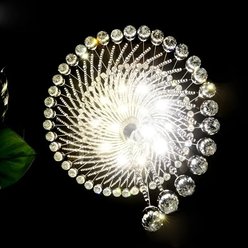 Mougins | Сhic Spiral Crystal Ceiling Led Chandelier