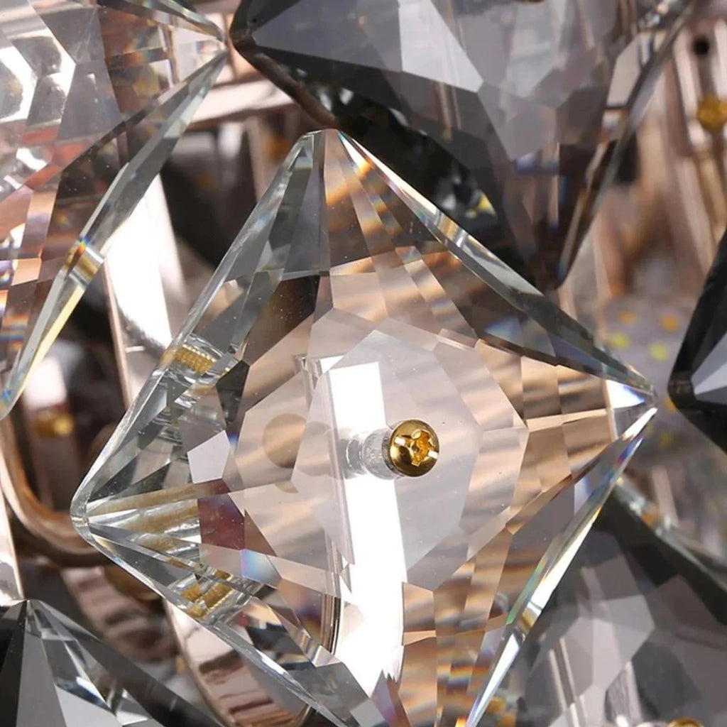 Munchenwiler | Modern Gold/Chrome Crystal Chandelier for Bedroom