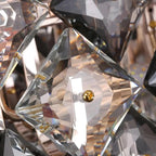 Munchenwiler | Modern Gold/Chrome Crystal Chandelier for Bedroom