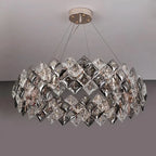 Munchenwiler | Modern Gold/Chrome Crystal Chandelier for Bedroom