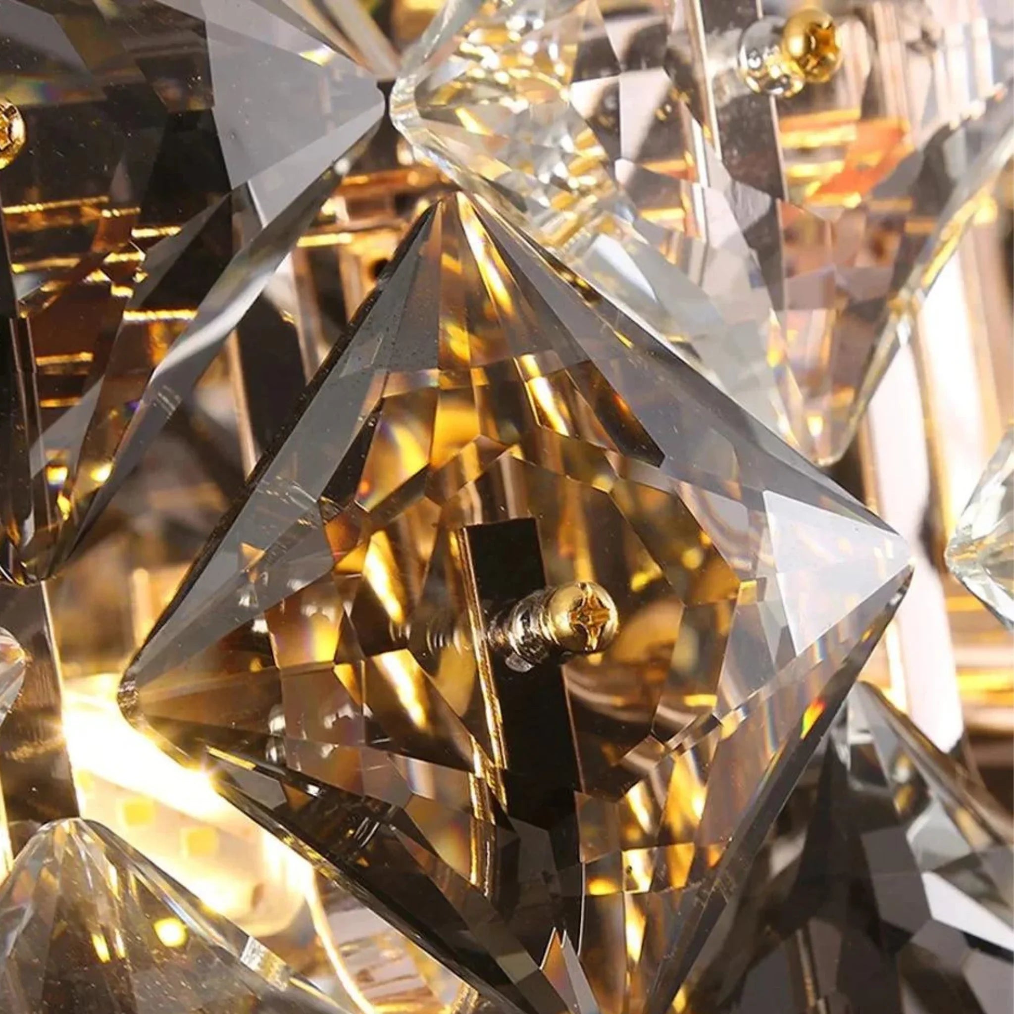 Munchenwiler | Modern Gold/Chrome Crystal Chandelier for Bedroom