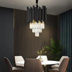 Munsingen | Modern Black Crystal Lighting for Kitchen Island