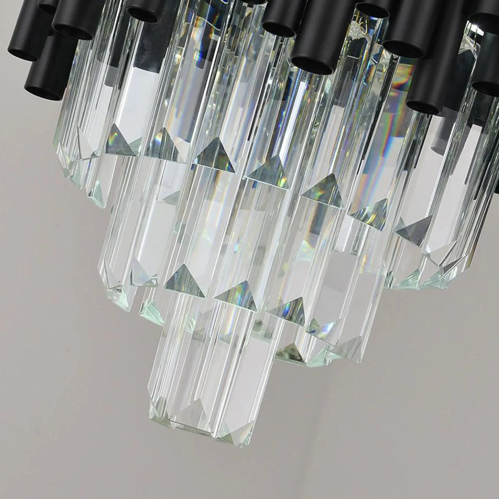 Munsingen | Modern Black Crystal Lighting for Kitchen Island