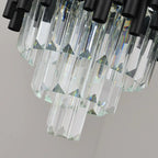Munsingen | Modern Black Crystal Lighting for Kitchen Island