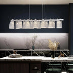 Muri bei Bern | Modern Silver Glass Light Fixture for Kitchen