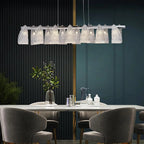 Muri bei Bern | Modern Silver Glass Light Fixture for Kitchen