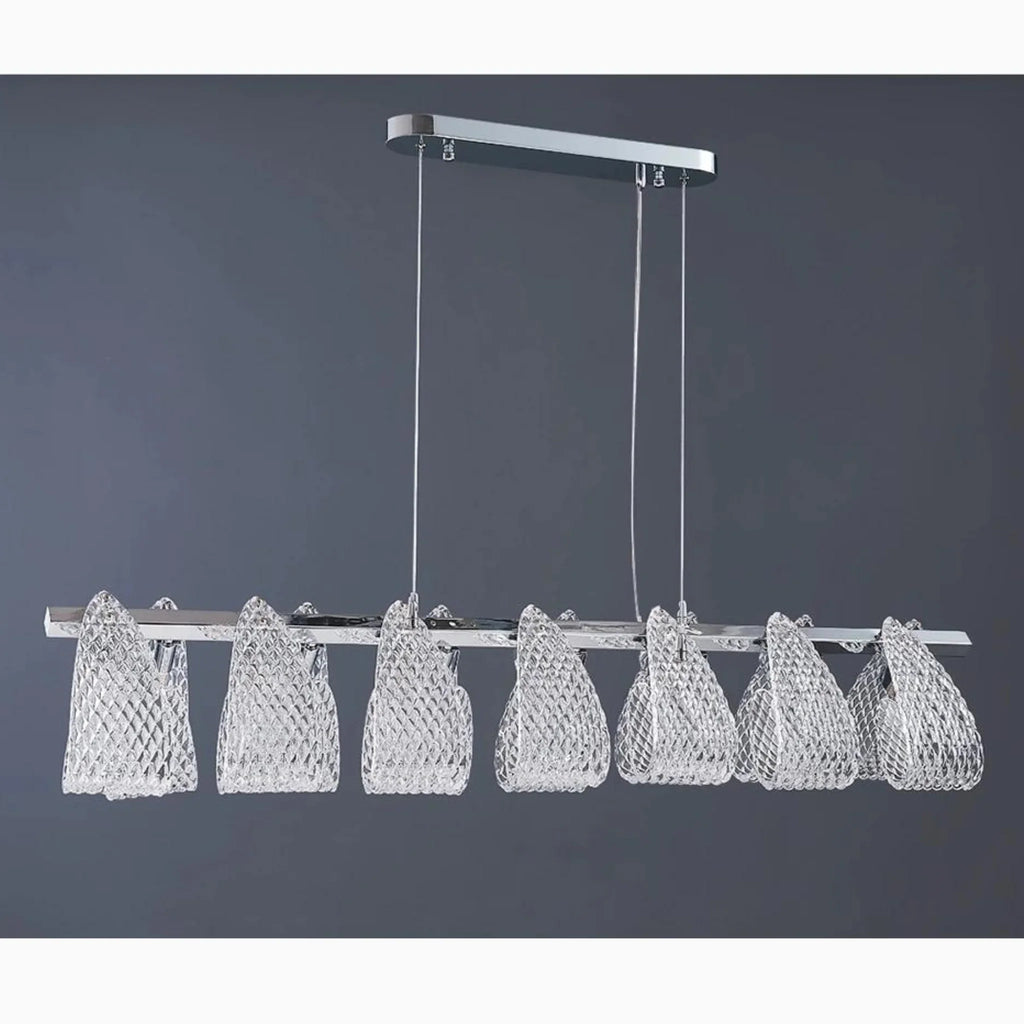 Muri bei Bern | Modern Silver Glass Light Fixture for Kitchen