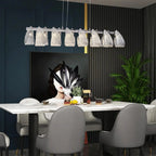 Muri bei Bern | Modern Silver Glass Light Fixture for Kitchen