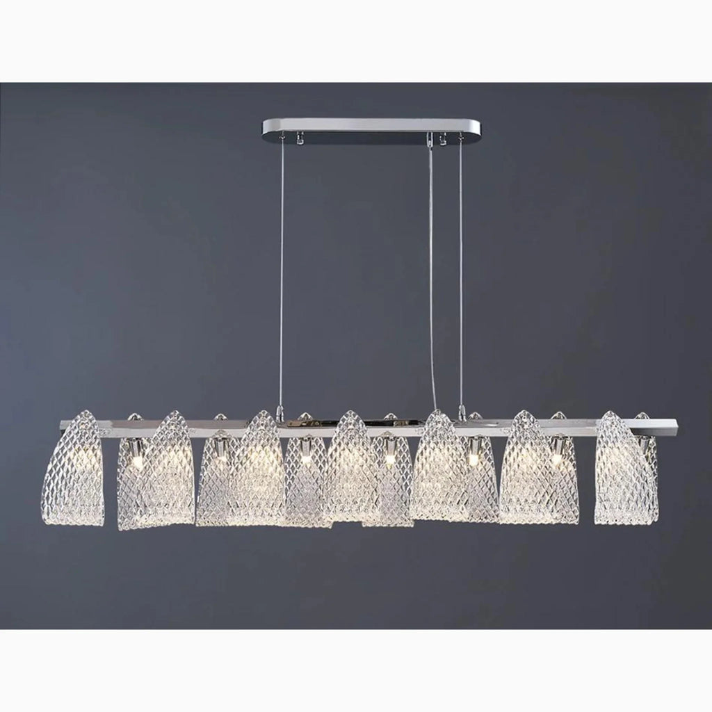 Muri bei Bern | Modern Silver Glass Light Fixture for Kitchen