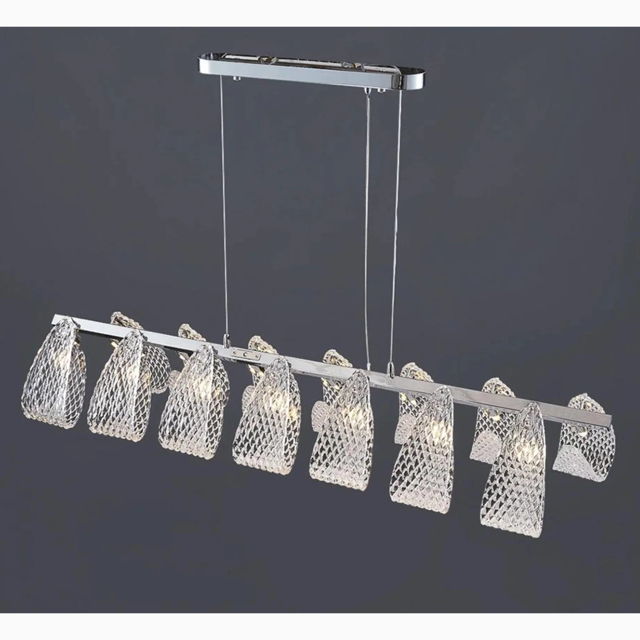 Muri bei Bern | Modern Silver Glass Light Fixture for Kitchen