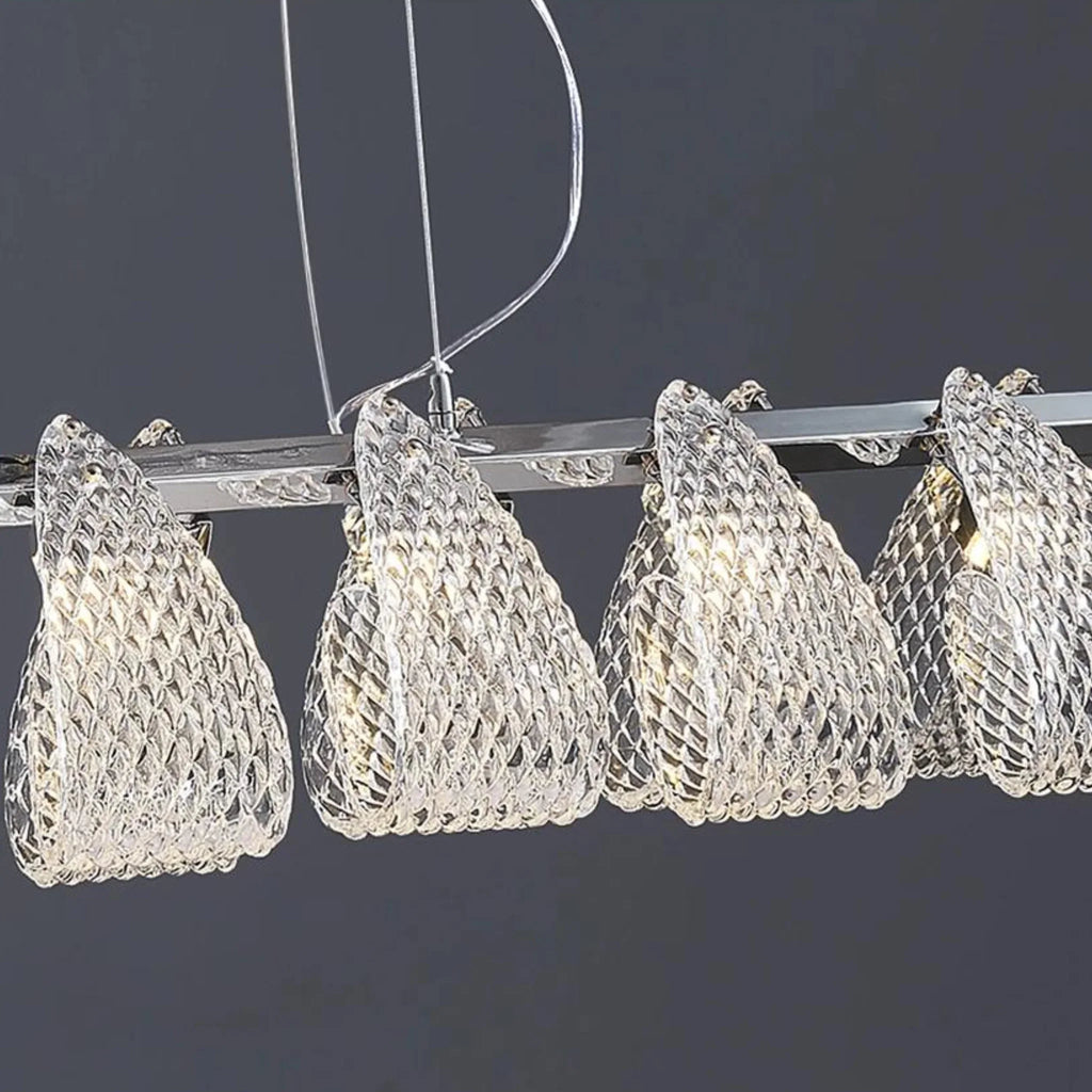 Muri bei Bern | Modern Silver Glass Light Fixture for Kitchen