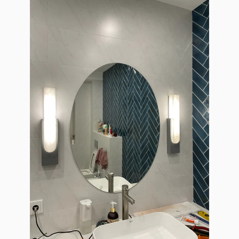 Nyon | Marble Rectangular Wall Lamp for Living Room