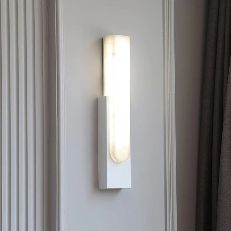 Nyon | Marble Rectangular Wall Lamp for Living Room