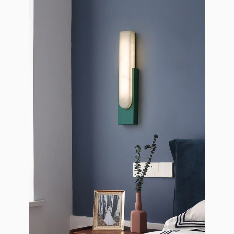 Nyon | Marble Rectangular Wall Lamp for Living Room