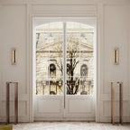 Oberhofen am Thunersee | Minimalistic Black Rectangular Wall Lamp