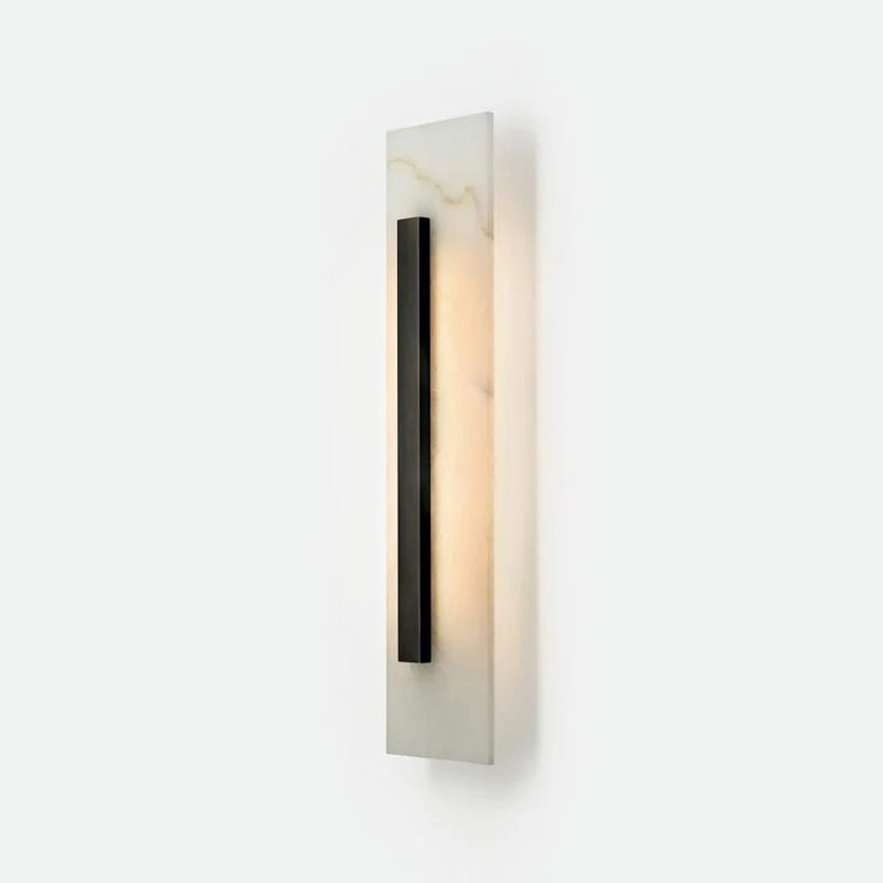 Oberhofen am Thunersee | Minimalistic Black Rectangular Wall Lamp