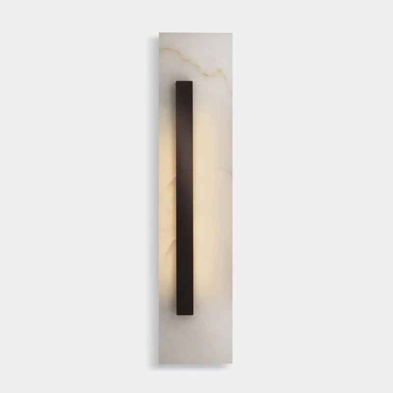 Oberhofen am Thunersee | Minimalistic Black Rectangular Wall Lamp