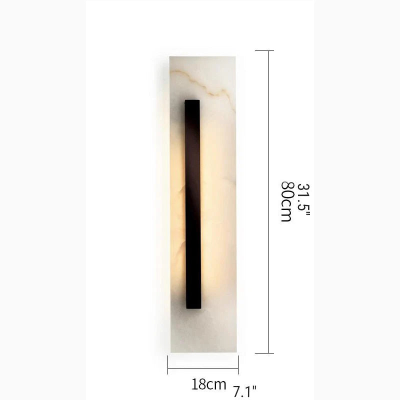 Oberhofen am Thunersee | Minimalistic Black Rectangular Wall Lamp