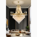 Opio | Classical Large Crystal Candle Ceiling Chandelier
