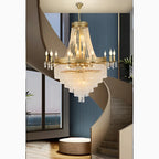 Opio | Classical Large Crystal Candle Ceiling Chandelier