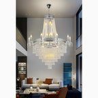 Opio | Classical Large Crystal Candle Ceiling Chandelier
