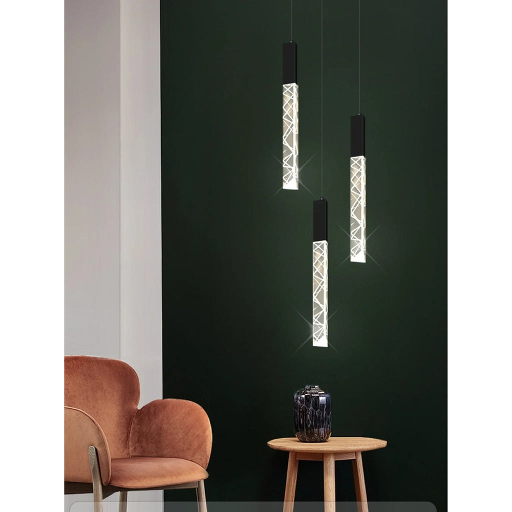 Riomaggiore | Long Staircase Crystal Chandelier