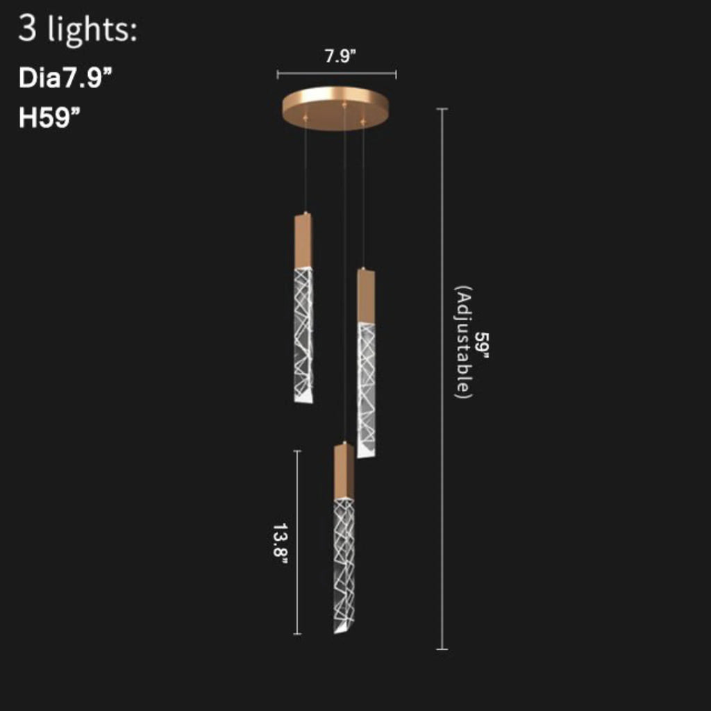 Riomaggiore | Long Staircase Crystal Chandelier