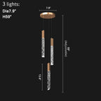 Riomaggiore | Long Staircase Crystal Chandelier