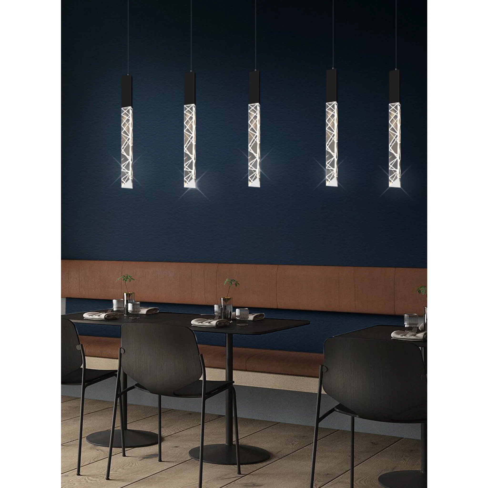 Riomaggiore | Long Staircase Crystal Chandelier