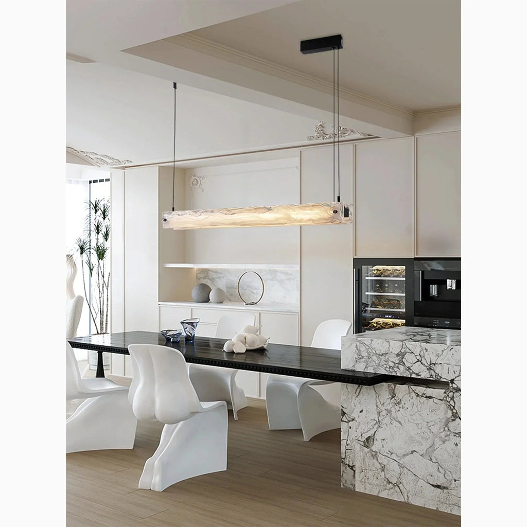 Saanen | Luxury Modern Rectangle Chandelier for Kitchen Island