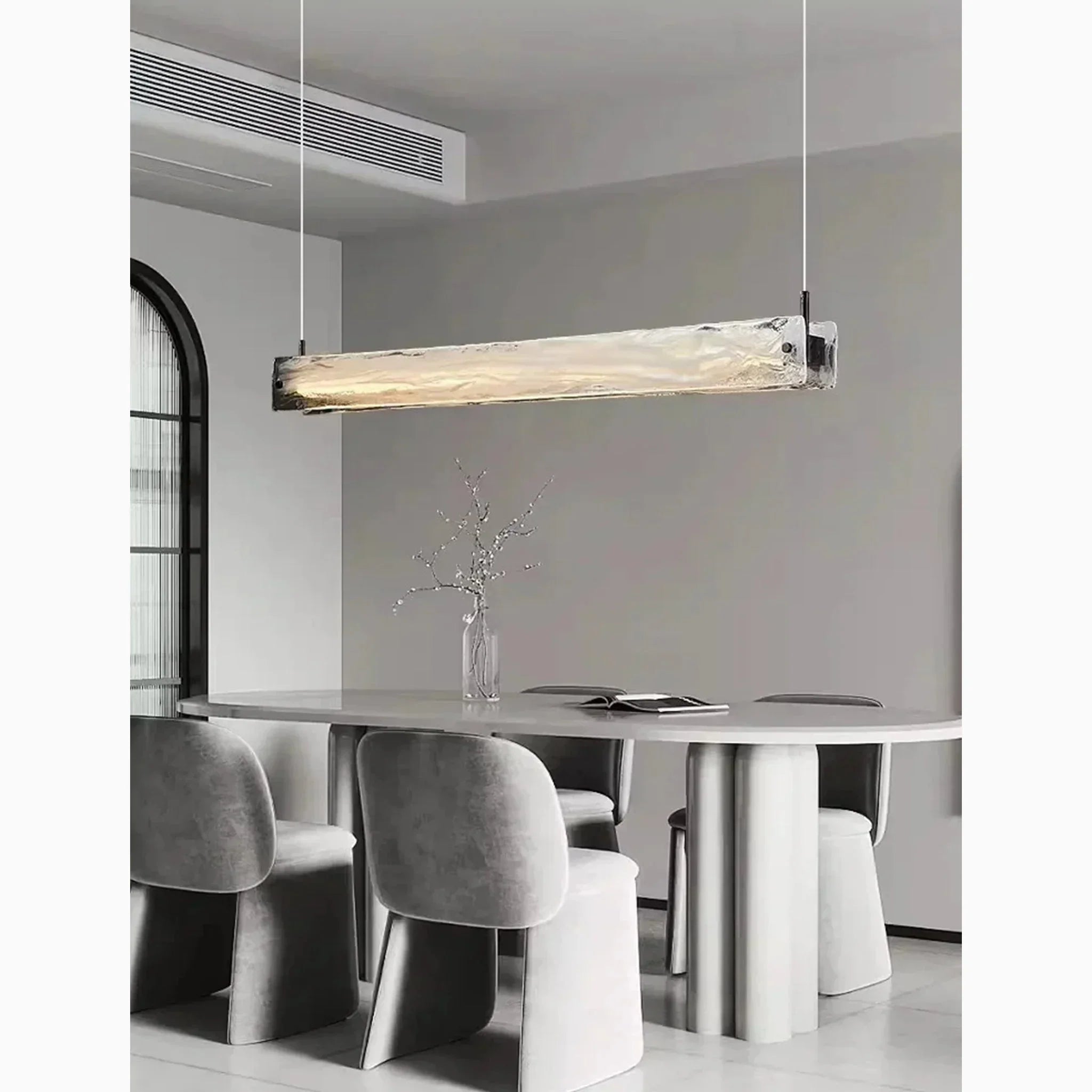 Saanen | Luxury Modern Rectangle Chandelier for Kitchen Island