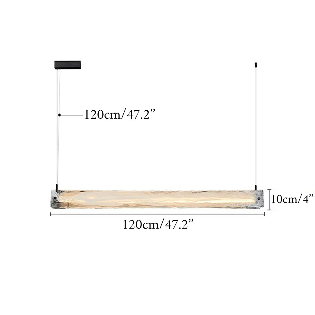 Saanen | Luxury Modern Rectangle Chandelier for Kitchen Island