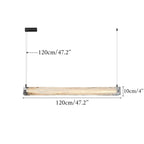 Saanen | Luxury Modern Rectangle Chandelier for Kitchen Island