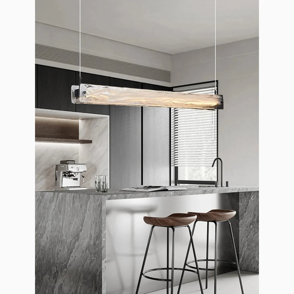 Saanen | Luxury Modern Rectangle Chandelier for Kitchen Island