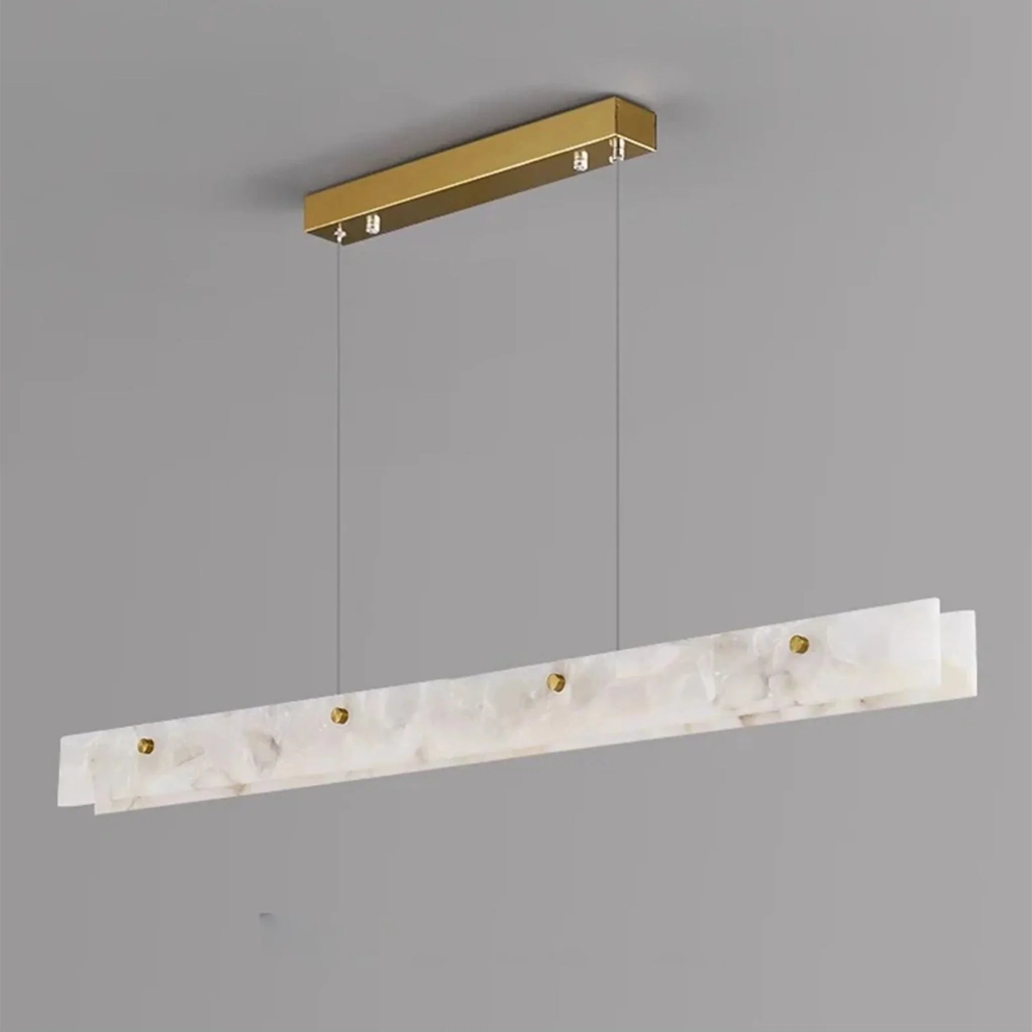 Safenwil | Lux Modern Marble Rectangle Chandelier