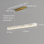 Safenwil | Lux Modern Marble Rectangle Chandelier